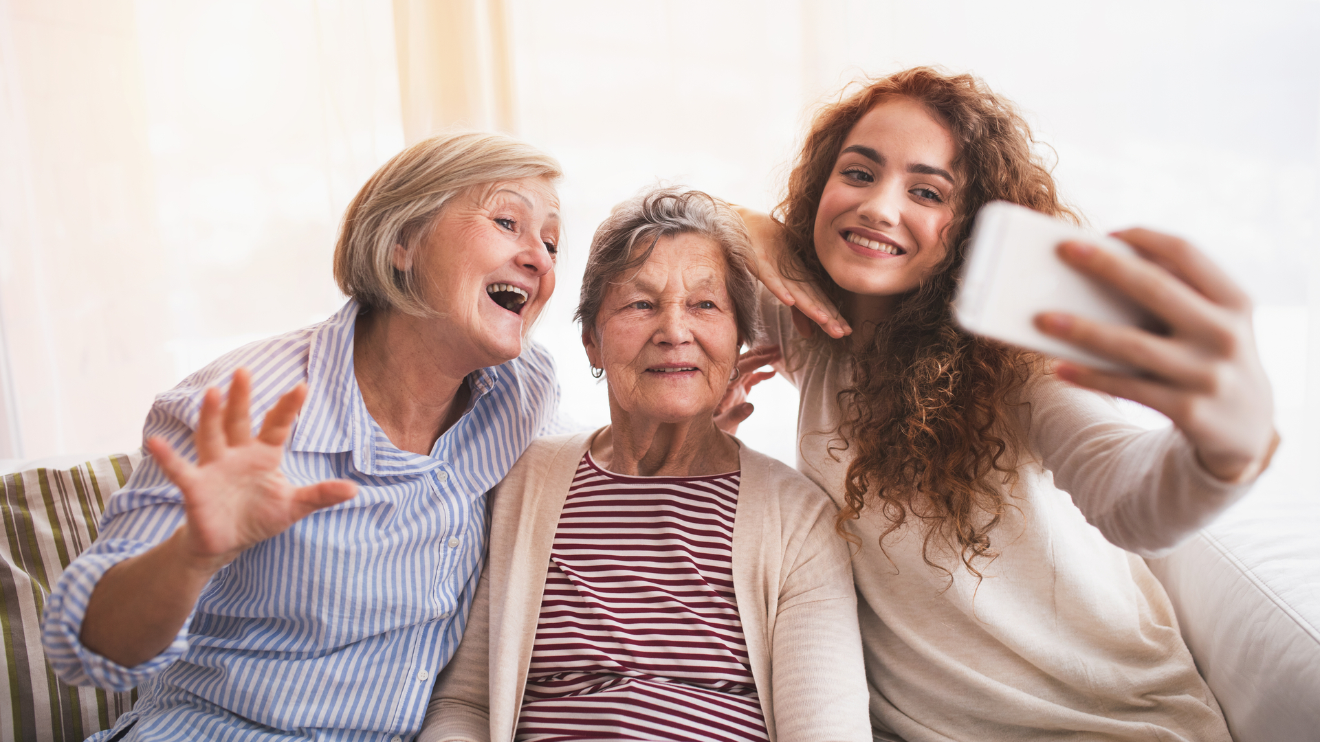 adolescente con abuelas
